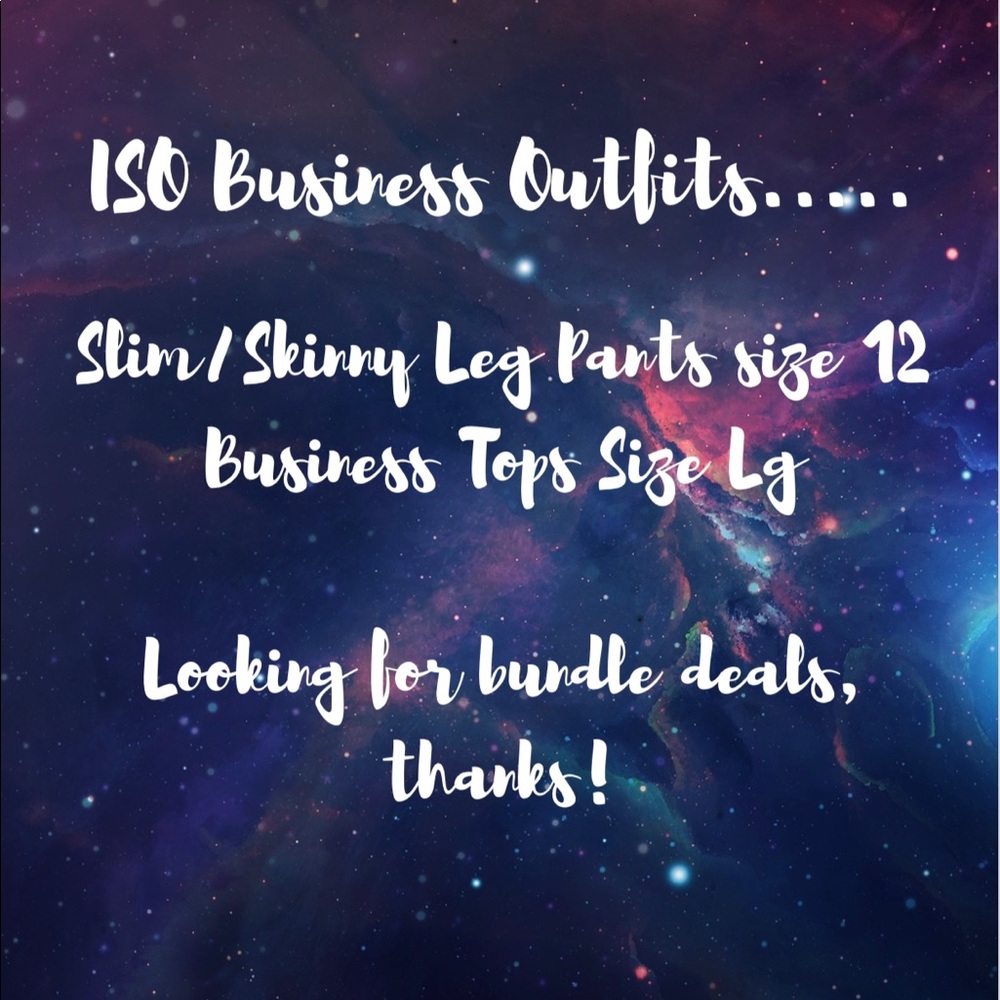 ISO business clothes bundles